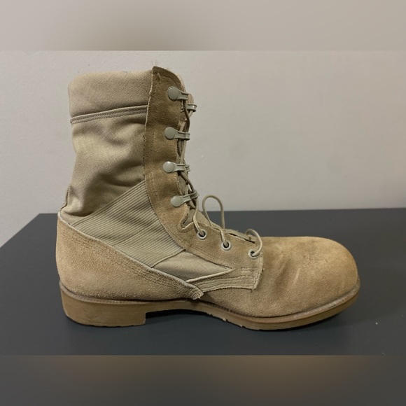 Belleville Mens Military Combat Boots Sz 10.5R Work boot Steel Toe - Picture 10 of 14